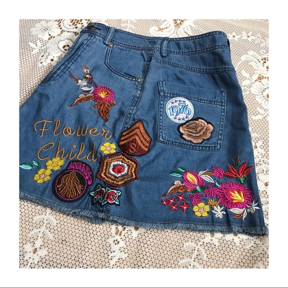 Spell Flower🌻Child Denim Skirt XS - Picture 5 of 6